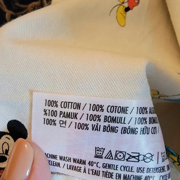 Disney Cream Button Down Shirt with Colorful Characters - Picture 8 of 8